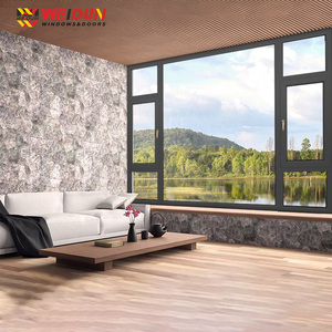 Cửa sổ nhôm với thiết kế an toàn tiết kiệm năng lượng cách âm chính xác cao phá vỡ Nhiệt cổ điển cho sử dụng nhà ở và biệt thự - Product Image 4