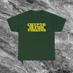 Camiseta con la frase 'Crypto Is For Virgins', camiseta divertida con meme, regalo divertido, camiseta 'Dumb' - Product Image 2