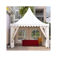 Tente de réception extérieure en aluminium 5x5m, tente de salon professionnel, chapiteau de mariage 6x6m, tentes pagode à vendre, impression sérigraphique, alliage d'aluminium