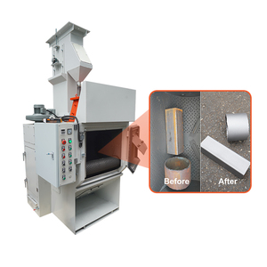 Machine de sablage automatique avec cabine de sablage à bande transporteuse en caoutchouc pour pièces métalliques - Product Image 1