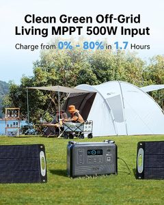 สถานีไฟฟ้าพกพา Lifepo4 300W 500W 600W 1000W 1200W สำหรับตั้งแคมป์และใช้ในบ้าน - Product Image 6