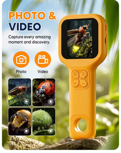 Microscopio Digital para Niños con Pantalla LCD de 2.4 Pulgadas, 8 Luces LED, Enfoque Manual, Microscopio de Bolsillo para Observación de la Naturaleza - Product Image 6