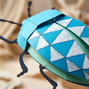Adornos de Insectos de Papel 3D Pop-up de Diseño Original ZS-PC0057, Manualidades Intrincadas de Escarabajo y Mariquita Cortadas con Láser para Decoración del Hogar, Venta en Línea - Product Image 3