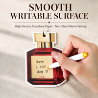 Diffuseur de parfum en coton en forme de bouteille pour rétroviseur de voiture de luxe, avec espace mémo