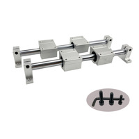 Eje Lineal 3D de Alta Precisión de 3mm, 4mm, 5mm, Cilindro Sin Núcleo, Guía Lineal CNC, Rodamiento, Riel, Varilla, Motor para Impresora 3D