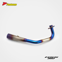 Sistema de Escape para Motocicleta Forsound, Precio de Fábrica al por Mayor, Sección Plateada Mate Alargada para Honda Forza350