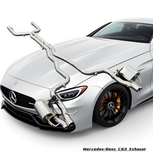 DZ ระบบระบายไอเสีย catback สแตนเลสพร้อมวาล์วสำหรับ Mercedes C63 C63S AMG W205 4.0T และ <span class=keywords><strong>C43</strong></span> AMG - Product Image 5