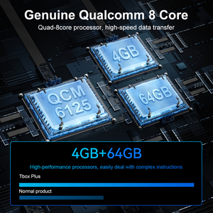 Qcm6125 Tbox cộng với 10g đám mây Sim Thẻ ai hộp Dongle đa phương tiện xe chơi 64GB Dongle carlink <span class=keywords><strong>Android</strong></span> hộp không dây Carplay Adapter - Product Image 5