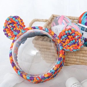 लचीला वायरिंग नरम और सुंदर हाथ क्रोकेट डिय यार्न हुक बैग बुनाई धागे - Product Image 4