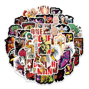 54 Pezzi Nuovi Adesivi Graffiti Cartoon di One Punch Man Stagione 3 per Decorazione Bagagli e Bottiglie, Adesivi Anime Giapponesi - Product Image 2