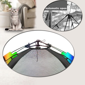 Parc 3 en 1 arc-en-ciel One Touch pour animaux de compagnie avec tunnel aire de jeux pour lapins chats furets petits animaux grands chats enclos - Product Image 3