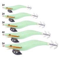 Grosir umpan pancing SJ022 2.0 #2.5 #3.0 #3.5 #4.0 # air asin bercahaya umpan udang gurita umpan pancing cumi-cumi
