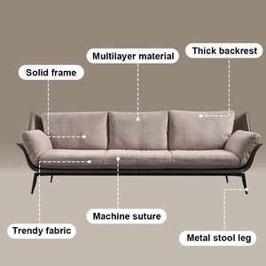 Set Sofa beludru tiga kursi Modern, untuk ruang tamu atau Hotel langsung dari pemasok emas sederhana dan elegan