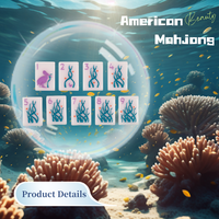 Tuiles de Mahjong en Acrylique de Luxe Moderne Américain Avisocean, 1,42 Pouce, 36 Pièces #   Jeu portable gravé double face à une seule couche pour 4 personnes