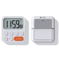 Timer jam H-5249 minimalis LCD, tampilan Digital hitung mundur waktu braket memasak belajar dapur hitung mundur waktu elektronik