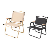 Chaise de camping pliable portable OEM, directement de l'usine, en métal, pour pique-nique en extérieur, plage et pêche
