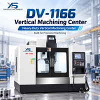 Centre d'usinage CNC DV1166 3 axes BT40 avec commande FANUC, table 1200x600mm, 380V, machine de découpe de métaux robuste