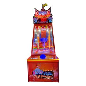 Machine de jeu d'arcade amusante pour un joueur, thème Éléphant, à monnayeur, avec fonctions de lancer de balles et de loterie - Product Image 1