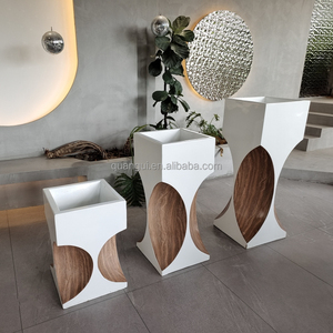 Macetas grandes de fibra de vidrio FRP de precio económico, fábrica de cerámica de flores para jardín interior y exterior, venta al por mayor, guardería para el hogar - Product Image 2