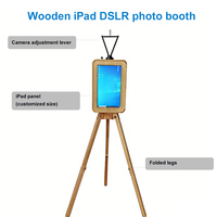 Cabine de Fotos Moderna de Impressão Instantânea com Design de Tela Sensível ao Toque Dupla Face de Alta Qualidade, Compatível com Câmera