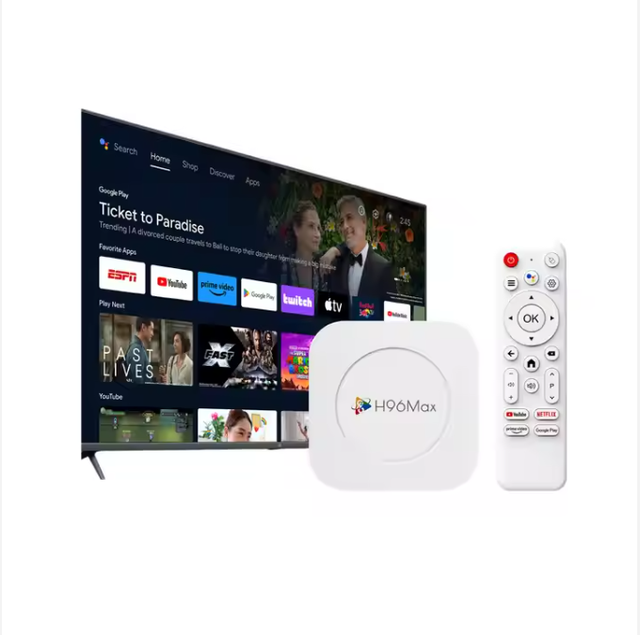 H96Max M1 PLUS 8K STB Android 14 Wifi6 BT 8K Quad Core Voice Assistant Media Player Set Top TV Box