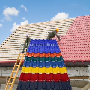 Tejas Revestidas para techos Azulejo ASA PVC Materiales de construcción de techos