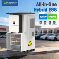 Armoire de batterie extérieure haute tension JApower 125 kW 398 kWh compatible avec l'onduleur hybride Deye IP65 LiFePO4 pour stockage commercial