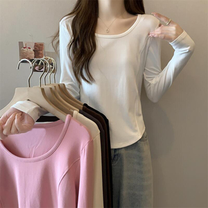 T-Shirt da donna 2025 estate elegante e asimmetrica a maniche corte stile Casual nero t-Shirt all'ingrosso con scollo a girocollo - Product Image 3