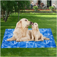 Tapis rafraîchissant portable pour animaux de compagnie – Idéal pour les voyages, le camping, les sièges de voiture, la plage, les pique-niques et les activités de plein air – Coussin de refroidissement pour chiens et chats – Soulagement de la chaleur estivale