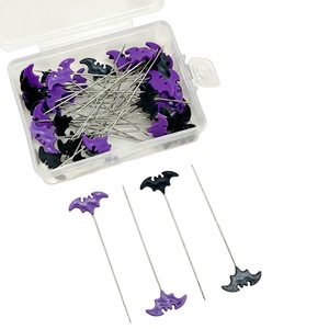 50 Piezas de Alfileres de Costura con Forma de Murciélago para Halloween, Agujas de Bordado y Costura para Manualidades y Decoraciones - Product Image 2