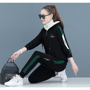 <span class=keywords><strong>Tute</strong></span> <span class=keywords><strong>in</strong></span> pile invernali 2022 da <span class=keywords><strong>donna</strong></span>, set due pezzi con cappuccio, felpe calde, tuta sportiva casual da <span class=keywords><strong>donna</strong></span> - Product Image 2