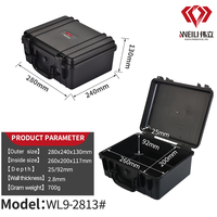 WL Portable IP67 Anticollision Instrument Équipement De Protection Carry Dur En Plastique Boîtier Étanche avec Mousse Personnalisée et Logo