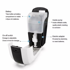 Electric Sensor Wall Mounted Sanitizer Dispenser Foam Alcohol Sprying Touchless Automatic Liquid Soap Dispenser - Product Image 3