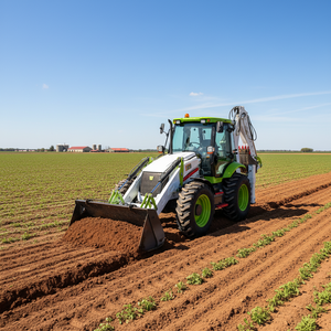 Máquina de Terraplanagem Mais Barata, Mini Trator Agrícola 4x4 Reboque com Retroescavadeira para Venda - Product Image 3
