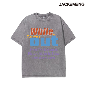 T-shirt Oversize Lavata Stile Streetwear Retrò - Disponibile all'Ingrosso dal Magazzino Locale USA - Maglietta Hip Hop a Maniche Corte - Product Image 3