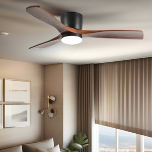 52 Inch 3 Blades LED Ceiling Fan Light Quiet DC Motor Household Living Room <b>Smart</b> Cooling Fan With Light - Product Image 5