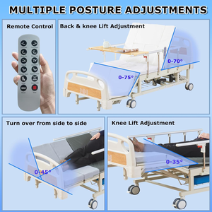 <span class=keywords><strong>Lit</strong></span> d'hôpital manuel multifonctionnel pour personnes âgées et patients paralysés, soins à <span class=keywords><strong>domicile</strong></span>, cadre en acier, <span class=keywords><strong>lit</strong></span> médical en ABS MH-118 - Product Image 6