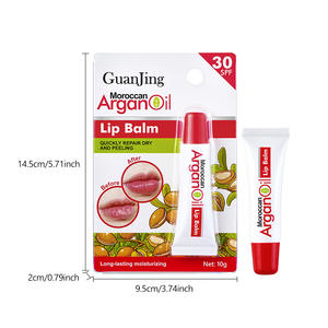 Lápiz labial con vitamina E, 10g, bálsamo labial, aceite de argán marroquí, repara rápidamente el secado y la descamación, hidratante de larga duración - Product Image 5