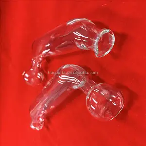 Forma especial personalizar tubo de cuarzo transparente tubo de vidrio de cuarzo transparente