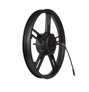 20 Inch 36V 500W 150mm Dropout 8S Brushless Electric Fat Tire Bike Cast Aluminum Alloy Wheels Rear Hub Motor