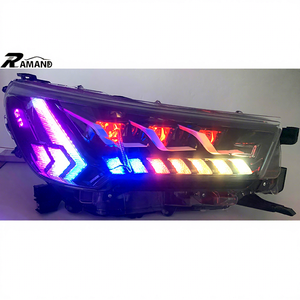 <span class=keywords><strong>Faro</strong></span> <span class=keywords><strong>RGB</strong></span> di Fabbrica per Hilux Revo 2021-2025, Fari a LED Completi con DRL Colorati, Accessori Revo 2021 - Product Image 2