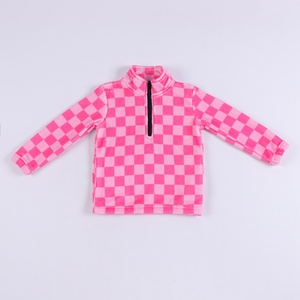 Veste polaire d'hiver à fermeture éclair pour bébés et tout-petits à motif western personnalisé en gros à col montant pour enfants, garçons et filles - Product Image 3
