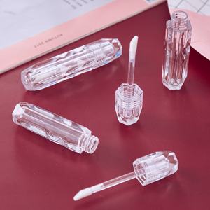 Emballage de gloss à lèvres en PETG, logo personnalisé, conteneur de gloss à lèvres transparent, tube de gloss à lèvres en PETG - Product Image 1