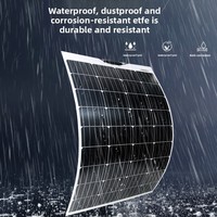 Module de panneau solaire monocristallin flexible 18V pour système photovoltaïque domestique 20W/35W/50W Multi-dimensions