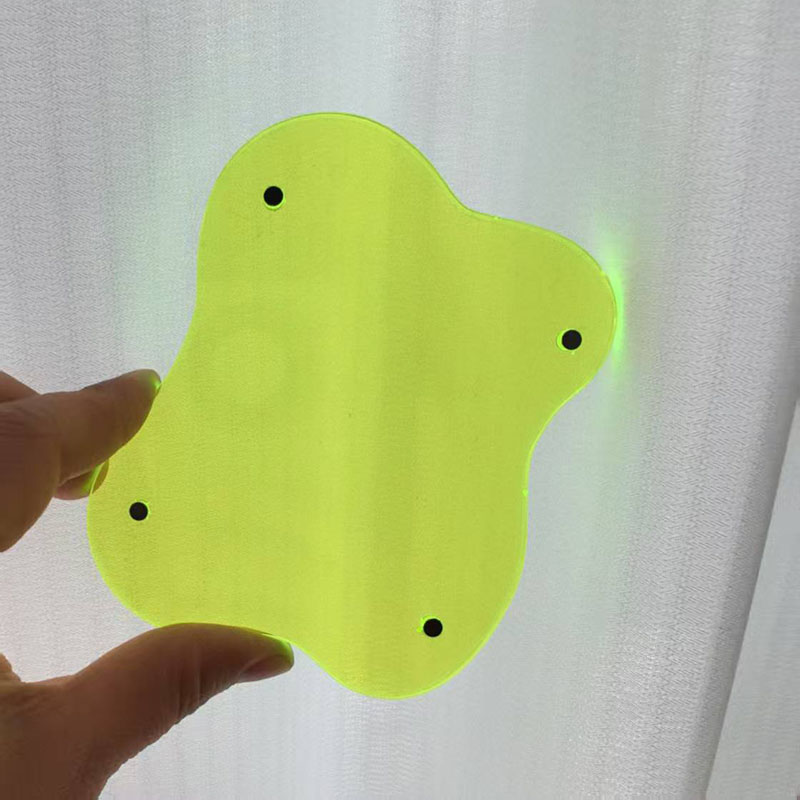 Amarillo fluorescente (tamaño de la foto 5*7 cm)