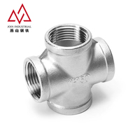 Croix filetée femelle égale en acier inoxydable SS316 forgé à froid, norme NACE MR0175, pour réseaux de pipeline cryogéniques