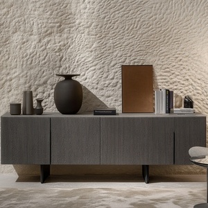 Modern Home <b>Storage</b> <b>Sideboard</b> Cabinet with Textured Doors, Wooden Structure for Living Room and Dining Area Wholesale - Product Image 3