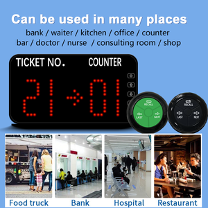 Vé <span class=keywords><strong>Dispenser</strong></span> khách phân trang hệ thống khách hàng xếp hàng hệ thống cho nhà hàng hướng dẫn sử dụng vé <span class=keywords><strong>Dispenser</strong></span> với LED hiển thị - Product Image 2