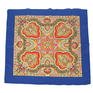 Pañuelos Cuadrados de Algodón Personalizados de Fábrica con Diseño Paisley, Logotipo Personalizado y Doble Impresión para Fanáticos de los Cowboys - Product Image 2