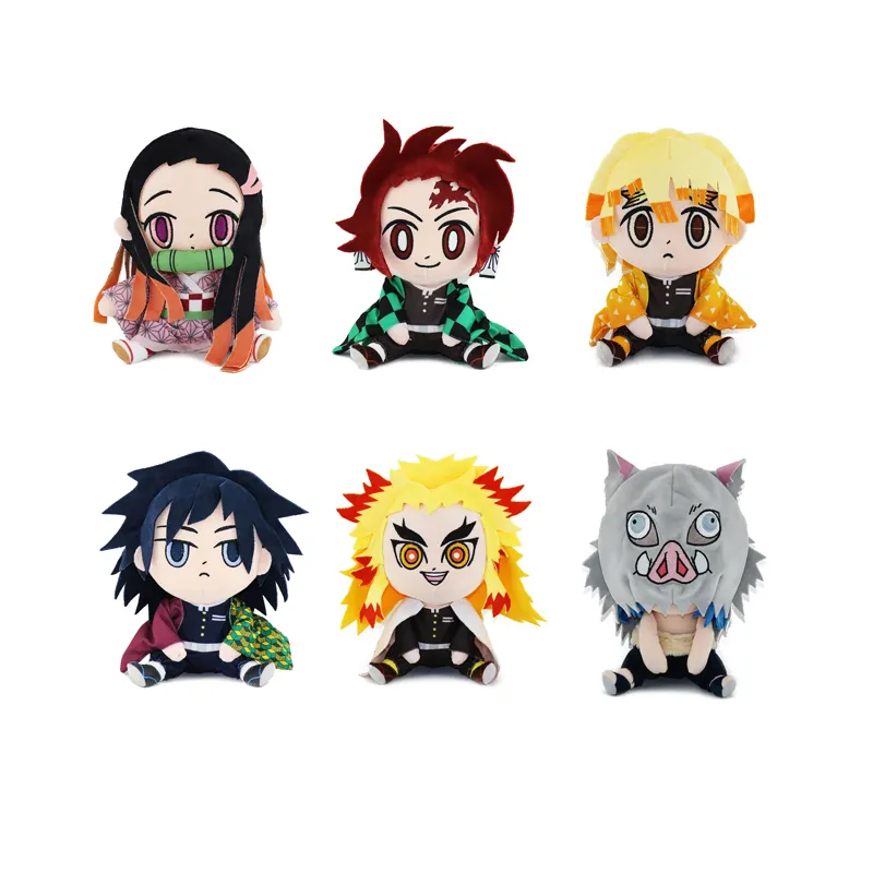 Bonecos de pelúcia do anime tanjirou, brinquedos de pelúcia nezuko agatsuma zenitsu demon slayer